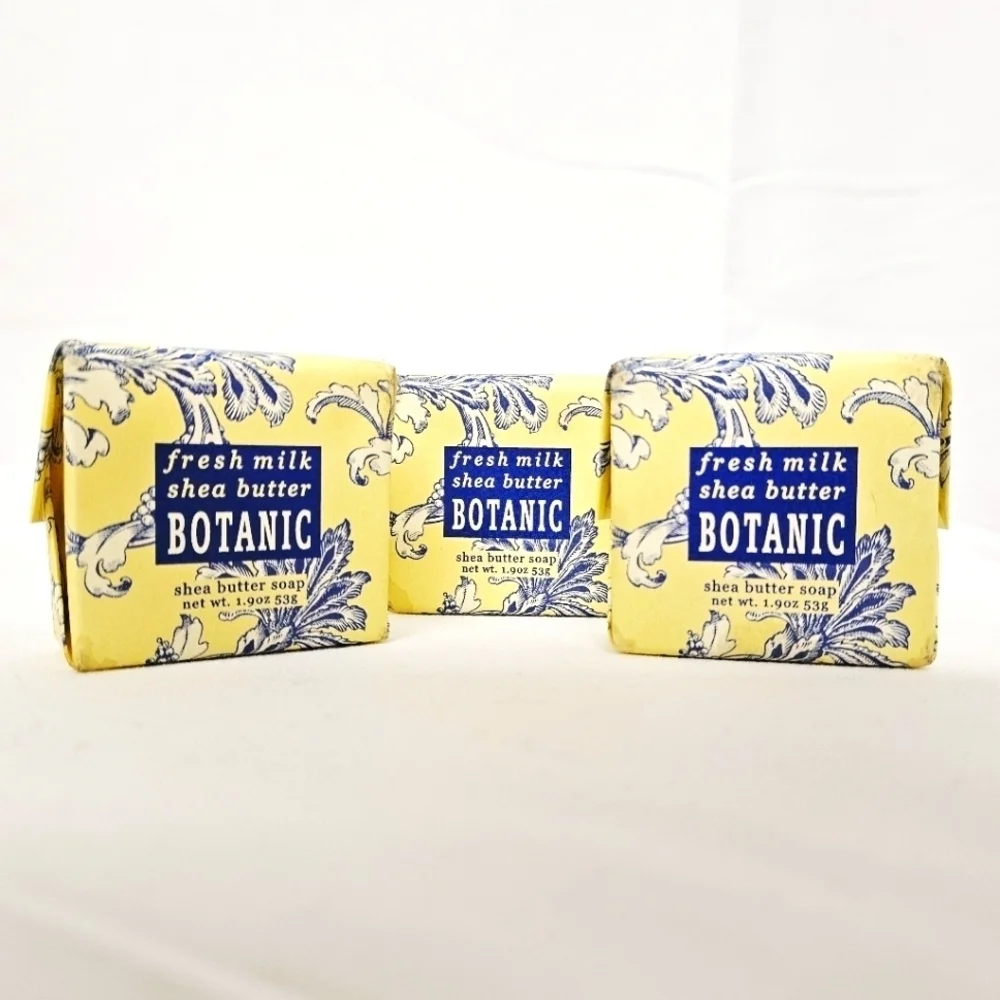 Greenwich Bay Trading Co. Fresh Milk Shea Butter Botanic Soap 3 Pack NWT